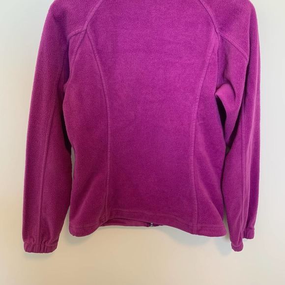 Columbia Womens Fleece Jacket Size Medium Purple Casual Long Sleeve - Picture 13 of 16